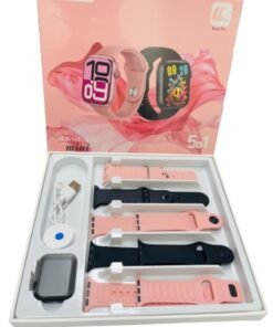 WISME 5+1 Straps Smart Watch Series 8 Touch Color Screen Bluetooth Calling Health and Sports Smartwatch Multicolor