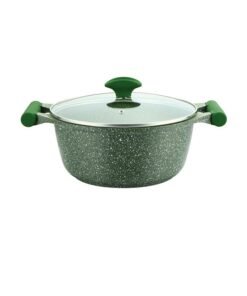Prestige Granite Non-Stick Aluminium Sauce Pan With Lid Green 34cm
