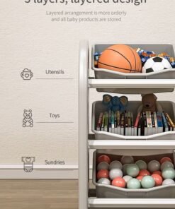 Alternative view of JSAITOYS Toy Storage Organizer Children's Cabinet And Furniture Bedroom Bookshelf