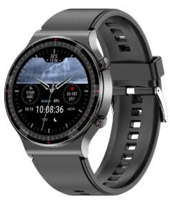 AROAQ Smart Watch, G08 Multi Functional Optical Design Wrist Watch, Fitness Tracker Watch With Big Hd Display, Blood Presssure Heart Rate Temperature Monitoring Sleep Tracker Smart Watch, (Black + Vinyl)