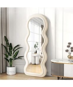 NKX Wavy Shaped Full Length Dressing Mirror 60X160 cm Off White