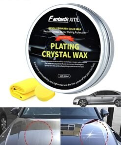 GROIC Car Wax Solid for All Color Cars,Car Wax Kit Cleaner, Car Waxing Scratch Resistance Auto Ceramics Coating 200g with Free Waxing Sponge and Towel