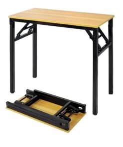 Cool Baby Folding Table - Multifunctional Portable Desk 120x50x75 cm Wood (Yellow)