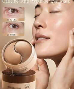 OPO 60Pcs Collagen & Caffeine Eye Gel Patches - Intense Treatment for Dark Circles, Anti-Wrinkle, and Puffiness Reduction