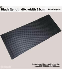PVC Bar Mat Black Soft Rubber Bar Mat Milk Tea Shop Counter Drain Mat Cross-border Hotel Supplies
