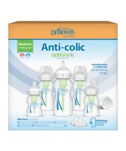 Dr. Brown’s Pp W-N Anti-Colic Options+ Newborn Feeding Set (2X150 Ml & 3X270 Ml Bottles, 2Xl2 Nipples, 2 Storage Caps, 3 Cleaning Brushes)