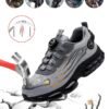 9KSAFETYJB Steel Toe Safety Shoes for Men – Lightweight, Puncture Proof, Breathable Work Shoes for Construction, Warehouse, Outdoor Activities (41 EUR)