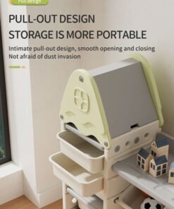 XIANGYU PTY11601 Plastic Baby Bookshelf Kids Toys Store Cabinet Indoor Bedroom Furniture Set Modern Toy Storage - Image 4