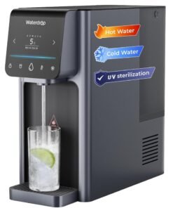 Waterdrop [Hot and Cold] Waterdrop Reverse Osmosis Water Filter, Countertop Water Filter For Drinking, 7 Stage Filtration Water Purifier, Reduce TDS, with 6 Temperature & 5 Volume Options, BPA Free, WD-A1