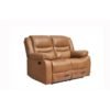 DANUBE HOME Dazler 2 Seater Air Leather Recliner Modern Design Two Seat Sofa Comfortable Living Room Furniture L 153 x W 94 x H 104 cm Brown
