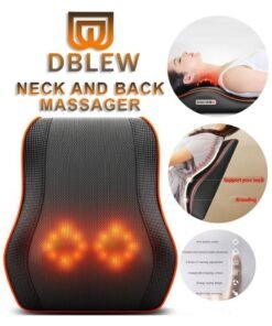 DBLEW Shaitsu Cervical Spine Pillow Massager Neck Waist Shoulder Lumbar Back Body Car Cushion