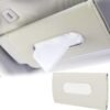 Barakah Car Tissue Holder, Car Visor Tissue Holder PU Leather Tissue Case for Car Tissue Clip Box for Car Visor/Backseat
