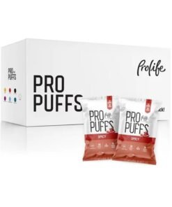 Prolife Pro Puffs – Spicy Flavour, High Protein Snack, 20 Pack x 50g
