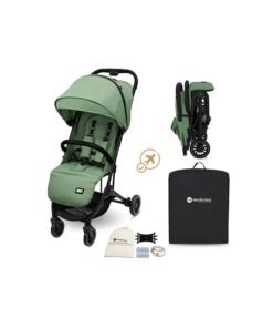 neobreez LITEX Ultra-Lightweight Cabin Size Approved Travel Stroller|Trolley Handle Compact Foldable Pushchair,  Baby Kids Todddler Stroller, Travel Trolley,  Waterproof UPF 50+Canopy, 0-3yrs,  15kg,  3yrs Warranty
