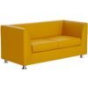 Mahmayi 679 Double Seater PU Sofa - Yellow