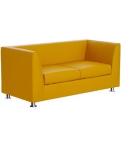 Mahmayi 679 Double Seater PU Sofa - Yellow