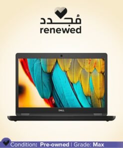 DELL Renewed - Dell Latitude 5490 Notebook Laptop With 14.1-Inch Display,Intel Core i5/8th Generation/8GB DDR4 RAM/256GB SSD /Windows 10 Pro English Black