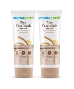 Mamaearth Rice Face Wash With Rice Water & Niacinamide for Glass Skin | Pack of 2 | 100 ml x 2