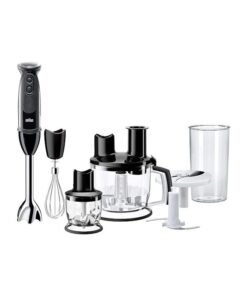BRAUN Multi Quick 5, 21 Speeds, 1.5L Food Processor, Whisk, 0.600L Beaker, Splash Control MQ5285BK Black