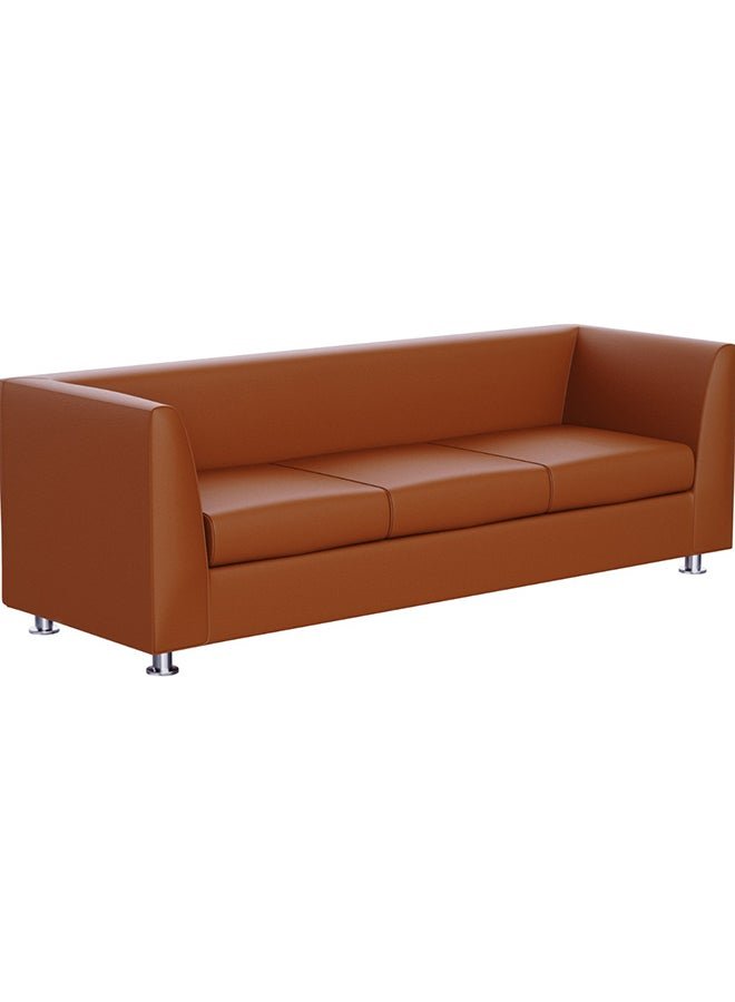 Mahmayi 679 Three Seater PU Sofa - Brown
