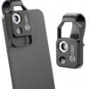 APEXEL 200X Cell Phone Microscope Lens with CPL Lens/LED Light Portable Student Digital Magnifier, HD Portable Microscopic Trace Identifier with Universal Clip for Most iPhone/Andriod Cell Phones, Ready-to-Use Micro Photography.