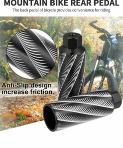 GROIC 1 Pairs Bike Pedals Axle Foot Rest Pegs Anti-Slip Rear Feet Pedals for BMX Mountain Bike Bicycle Cycling,Aluminum Alloy Bicycle Rear Pedals,Bicycle Accessories - Image 5