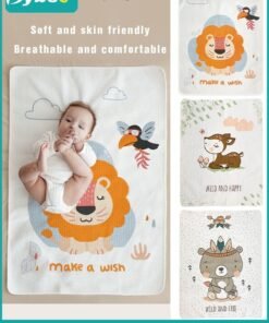 Bybeo 3-Piece Portable Diaper Changing Pad, Baby Changing Mats, Soft Cotton Urine Pads Incontinence Underpads for Kids/Adults/Pets, Reusable and Waterproof, for Home and Outdoors