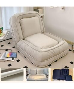 Modern Foldable Sofa Bed with Sofa-to-Bed Conversion - Space-Saving Sleeper Sofa Suitable for Small Apartments, Dorms & Guest Rooms - Metal Frame & Padding, No Assembly Required (Bedroom or)