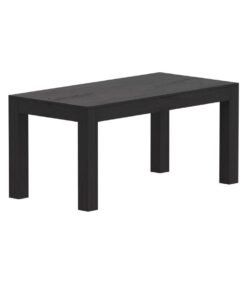 Mahmayi Modern Wooden 6-Seater Dining Table Only - Stylish Anthracite Jura Slate Finish for Kitchen, Dining Room, Living Room
