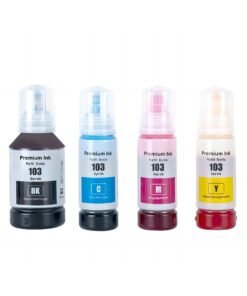 NexNova ink 103 for EcoTank for EPSON Combo Set 4 Pack Black Cyan Magenta Yellow