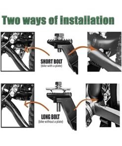 Luckam Kickstand for Kids Bike, Bicycle Kickstands Center Mount for 16 18 20 22 24 Inch Bicycles Adjustable Aluminum Alloy Kickstands for 16-18-20inch 18-20-22inch 22-24-26inch Mountain Bike - Image 5