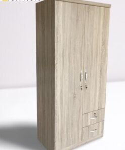 SULSHA 2 Door Wooden Wardrobe Cabinet Cupboard Engineered Wood Perfect Modern Stylish Heavy Duty