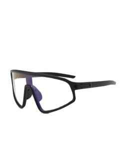 Lee Yon Cycling Glasses Photochromic Sunglasses Bike Sunglasses Clear Bicycle Glasses Riding Glasses for Men Cycling Sunglasses Sports Bike Glasses, Black