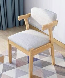 Alternative view of Raffine Modern Luxury Solid Wood Desk Chair Simple and Modern Employee Computer Chair Backrest Office 50 x 50 x 73 Centimeter