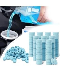 50 Pieces Windshield Washer Tablets Windshield Wiper Fluid Concentrated Glass Water Clean Tablets Solid Effervescent Window Washer Fluid