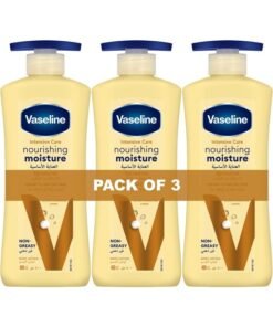 Vaseline Intensive Care Body Lotion, for Dry to Very Dry Skin, Nourishing Moisture, 72hr Moisturising, 3 x 400ml