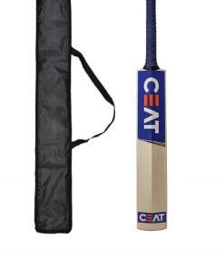 XTROKE Popular Willow Wooden Cricket Bat with Red Tennis Ball and Bat Cover for All Tennis Balls (Size-5 for Age 11 to 12 Years)