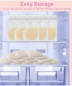 JUFU JUFU Breastmilk Storing Bags, Temp-Sensing Discoloration Milk Storing Bags for Breastfeeding