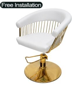 Meishida Ladies Barber Chair Height Adjustable Salon Chair 360 Degree Hydraulic Swivel Styling Chair Free Installation