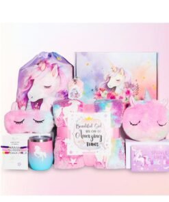 KINGMAZI Unicorn Gift Set for Girls, Birthday Gifts, Back-to-School Gifts, Graduation Gifts, and Girls' Toys for Ages 3 to 12,Unicorn Toys for Girls, for Daughter, Niece, Granddaughter