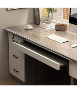 Alternative view of keke Computer and Multifunction Table Home Office Workstation 140 CM with 3 Drawers