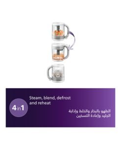 Alternative view of Philips Avent 4-In-1 Healthy Baby Food Steamer And Blender | No.1 Brand Recommended By Moms Worldwide |  Effortless Nutritious Baby Meals