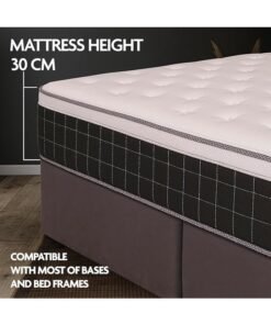 EASELIVING Hybrid Memory Foam Mattress - 30cm Single/Twin XL Medium Firm Mattress | Pocket Spring Mattress with Cooling Comfort, Edge Support and Pressure Relief | 10-Year Warranty (100x200 cm)