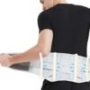 GROIC Back Brace Lumbar Support Belt for Lower Back Pain Relief, Breathable Back Support Belt with 4 Metal Support Stays for Heavy Lifting, Work and Exercise, Men and Women, L