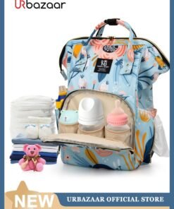 URbazaar Baby Diaper Bag Backpack - Baby Bag for Boys and Girls, Diaper Backpack - Large Diaper Bags for Travel - Baby Gifts & Bath Search Log - Newborn Essentials & Supplies for Mom