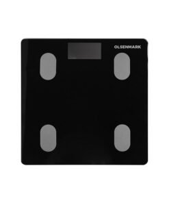 Olsenmark Smart Digital Personal Scale OMBS2256, with Smart Fitness App, Bluetooth Connected, LCD Display, 180 KG Capacity, Perfect for Home, Bathroom, Gym