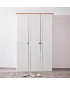 Home Box White 3-Door Wardrobe for Home