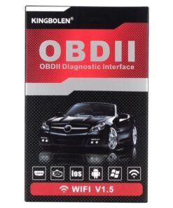 kingbolen Wireless ELM327 OBD2 Car Scanner Adapter - Car Scanner Compatible with Android and Apple Systems, Car Diagnostic Tools