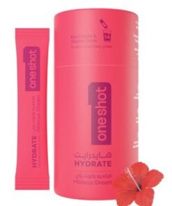 Oneshot Hibiscus Dream, Daily Hydration, Sugar Free Electrolyte Powder Drink Mix with Vitamins and Zinc, No Aftertaste, Hibiscus Flavor, 14 Sachets