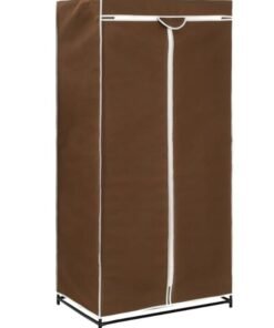 Kiko Foldable Closet with Hanging Rail, Clothes Rack, Storage Organiser for Bags, Toys, Shoes, Living Room, Bedroom, Cloakroom,Wardrobes 55X45X150 cm